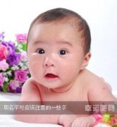 取名字时应该注意的一些字