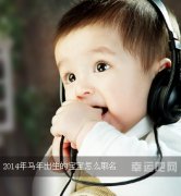 2014年马年出生的宝宝怎么取名